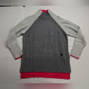 Krimson Klover L Merino Alpaca Blend Color Block Sweater Knit Tunic Sweater